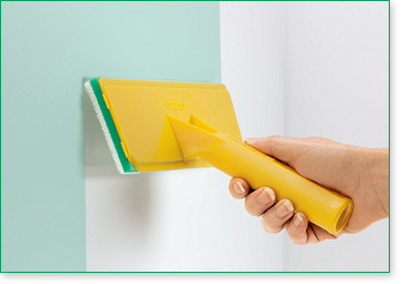 For fast, easy, interior or exterior painting. Handle has precise trim tabs for accurate edging and accepts most extension poles.