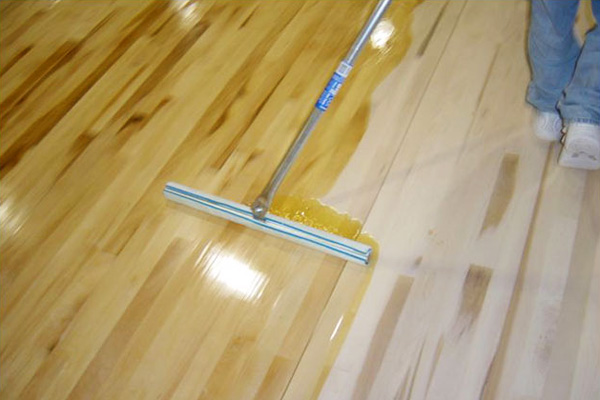 Padco Floor Finish Applicator on a gym floor