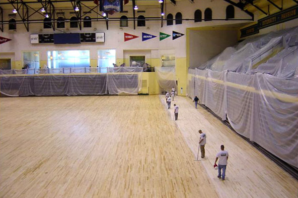 Padco Floor Finish Applicator on a gym floor