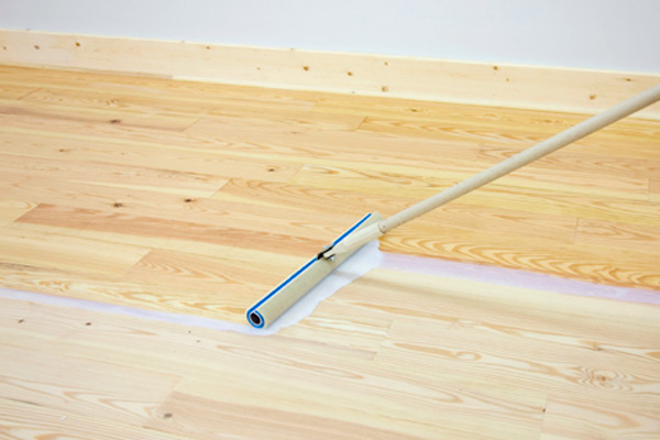 Padco Floor Finish Applicator on a residential hardwood floor