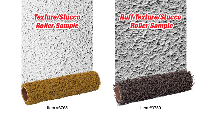 Padco Texture Stucco Roller Sample Effects