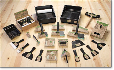 Earth Friendly Painting product line photographed on wood